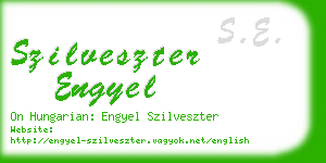 szilveszter engyel business card